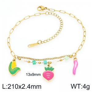Gold-Plating Anklets - KJ4645-ZLA