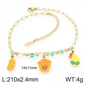 Gold-Plating Anklets - KJ4647-ZLA