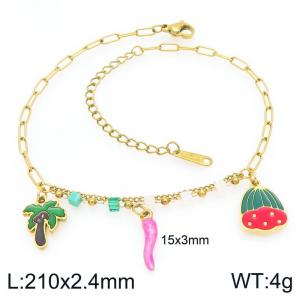 Gold-Plating Anklets - KJ4648-ZLA