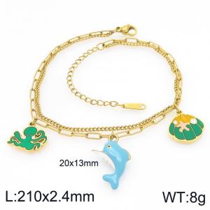 Gold-Plating Anklets - KJ4649-ZLA