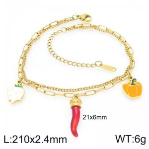 Gold-Plating Anklets - KJ4651-ZLA