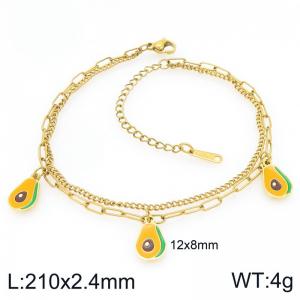 Gold-Plating Anklets - KJ4653-ZLA