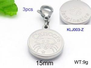 Stainless Steel Charms with Lobster - KLJ003-Z