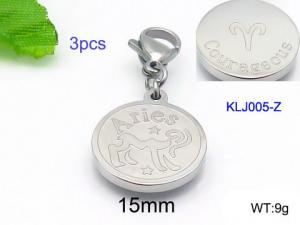 Stainless Steel Charms with Lobster - KLJ005-Z