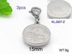 Stainless Steel Charms with Lobster - KLJ007-Z