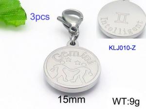 Stainless Steel Charms with Lobster - KLJ010-Z