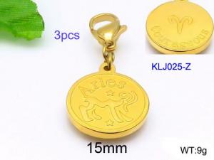 Stainless Steel Charms with Lobster - KLJ025-Z