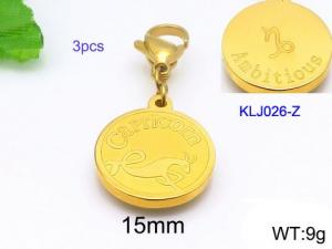 Stainless Steel Charms with Lobster - KLJ026-Z