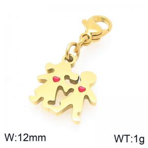 Stainless Steel Charms - KLJ10505-Z