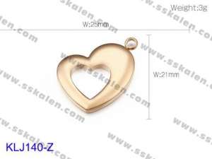 Stainless Steel Charms - KLJ140-Z