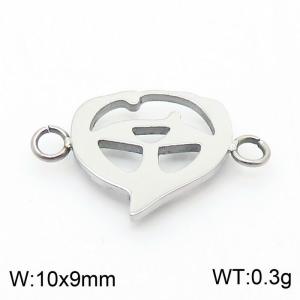 DIY stainless steel heart-shaped small accessory - KLJ8642-Z