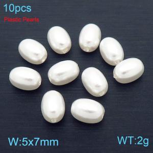 10pcs Fashion Pearl Accessories Women's Round Beads Women's Jewelry - KLJ8946-Z