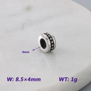 8.5X4MM Stainless Steel Bead Accessories With Round dot Texture Pattern Texture Luck Jewelry - KLJ9058-KJX