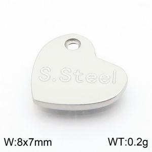 7mm Delicate Love Stainless Steel Silver Tail Tag - KLJ9169-Z