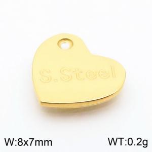 7mm Delicate Love Stainless Steel Gold Tail Tag - KLJ9170-Z