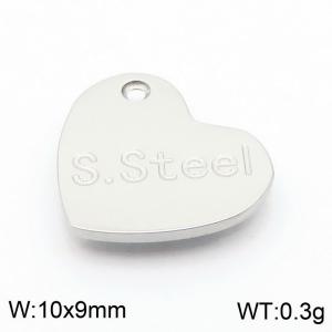 9mm Delicate Love Stainless Steel Silver Tail Tag - KLJ9171-Z