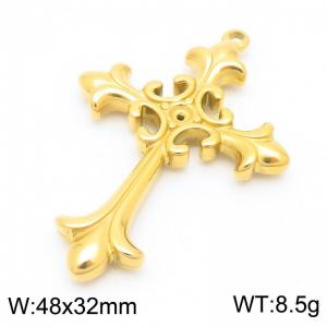 Gold Cross Pendant - KLJ9175-Z