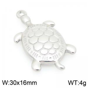 30X16mm Stainless Steel Turtle Charm - KLJ9717-Z