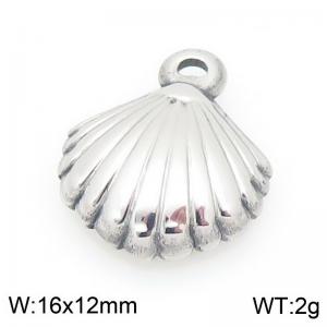 16X12mm Stainless Steel Shell Charm - KLJ9910-Z