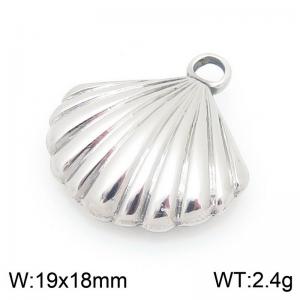 19X18mm Stainless Steel Shell Charm - KLJ9916-Z