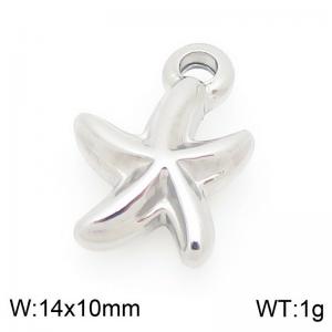 14X10mm Stainless Steel Star Fish Charm - KLJ9924-Z