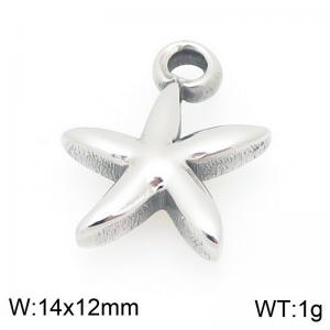 14X12mm Stainless Steel Star Fish Charm - KLJ9938-Z