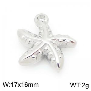 17X15mm Stainless Steel Star Fish Charm - KLJ9940-Z