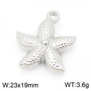 23X19mm Stainless Steel Star Fish Charm - KLJ9946-Z