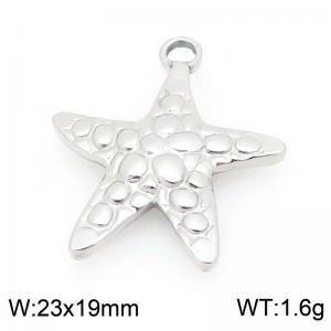 23X19mm Stainless Steel Star Fish Charm - KLJ9953-Z