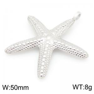 50mm Stainless Steel Star Fish Charm - KLJ9960-Z