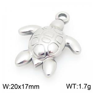 20X17mm Stainless Steel Sea Turtle Charm - KLJ9974-Z