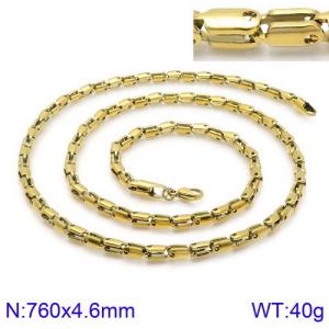 SS Gold-Plating Necklace - KN106682-KFC