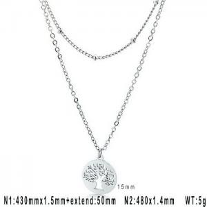 Stainless Steel Necklace - KN106853-Z