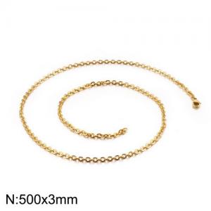 Staineless Steel Small Gold-plating Chain - KN107399-Z