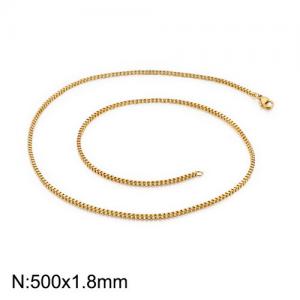 Staineless Steel Small Gold-plating Chain - KN107404-Z