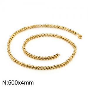 SS Gold-Plating Necklace - KN107440-Z