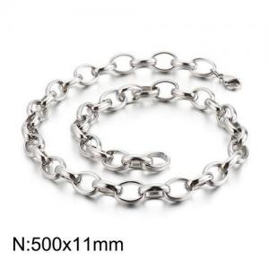 Stainless Steel Necklace - KN107445-Z