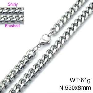 Stainless Steel Necklace - KN107599-Z