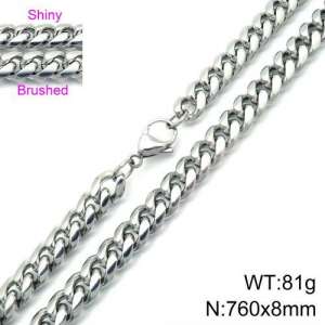 Stainless Steel Necklace - KN107603-Z