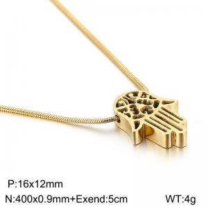 SS Gold-Plating Necklace - KN107661-KFC