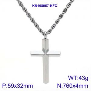 Stainless Steel Necklace - KN108057-KFC