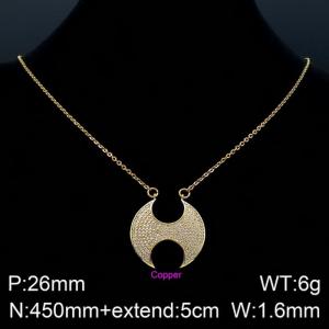 New Style Geometric Stainless Steel Necklace - KN108086-Z