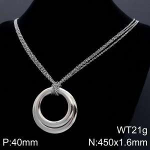 Stainless Steel Necklace - KN109667-Z