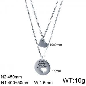 Stainless Steel Necklace - KN109776-KFC