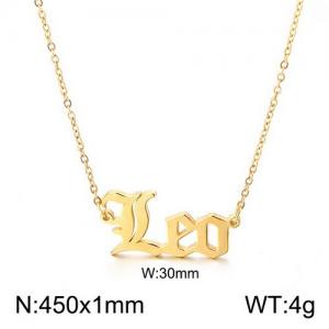 SS Gold-Plating Necklace - KN110834-LX