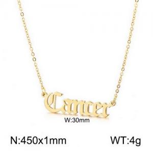 SS Gold-Plating Necklace - KN110836-LX