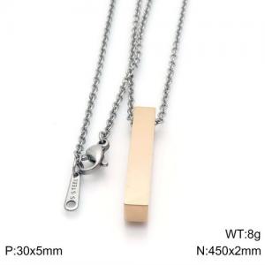 SS Rose Gold-Plating Necklace - KN110952-GC
