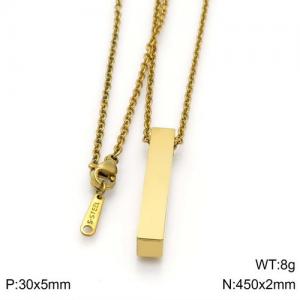 SS Gold-Plating Necklace - KN110953-GC