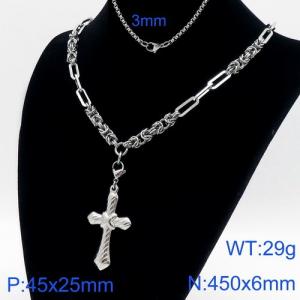 Stainless Steel Necklace - KN110979-Z