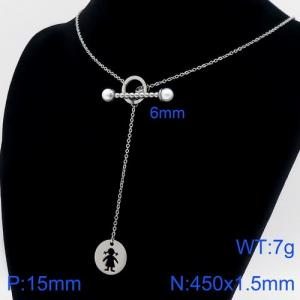 Stainless Steel Necklace - KN111006-Z